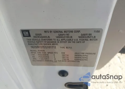 2007 Saturn Outlook Xe from USA, damaged, VIN 5GZER13757J101712